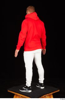  Dave black sneakers dressed red hoodie standing white pants whole body 0004.jpg